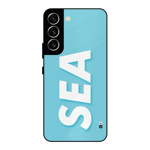 Aqua Sea Metal Back Case for Galaxy S22 5G