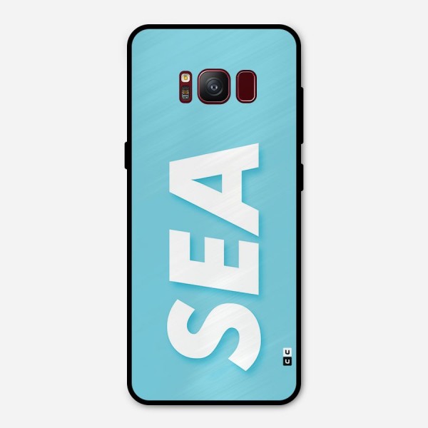 Aqua Sea Metal Back Case for Galaxy S8