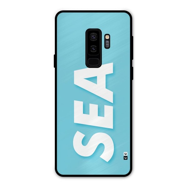 Aqua Sea Metal Back Case for Galaxy S9 Plus