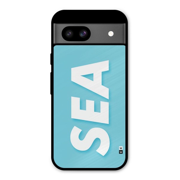 Aqua Sea Metal Back Case for Google Pixel 8a