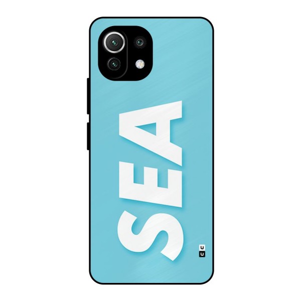 Aqua Sea Metal Back Case for Mi 11 Lite