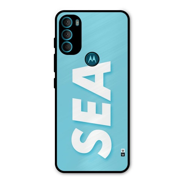 Aqua Sea Metal Back Case for Moto G71 5G