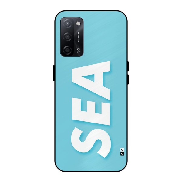 Aqua Sea Metal Back Case for Oppo A53s 5G