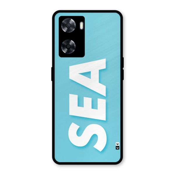 Aqua Sea Metal Back Case for Oppo A77s