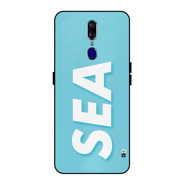 Aqua Sea Metal Back Case for Oppo F11