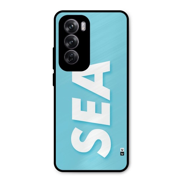 Aqua Sea Metal Back Case for Oppo Reno12 Pro