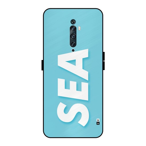 Aqua Sea Metal Back Case for Oppo Reno2 F