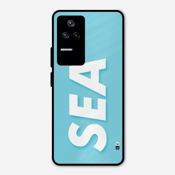 Aqua Sea Metal Back Case for Poco F4 5G