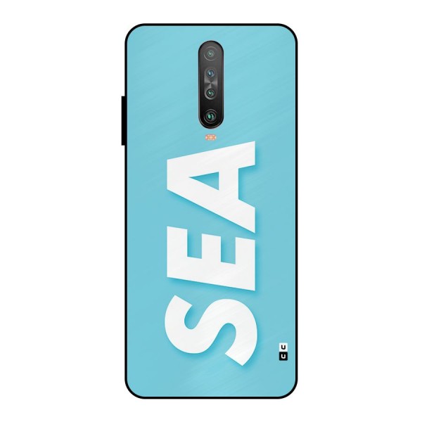 Aqua Sea Metal Back Case for Poco X2