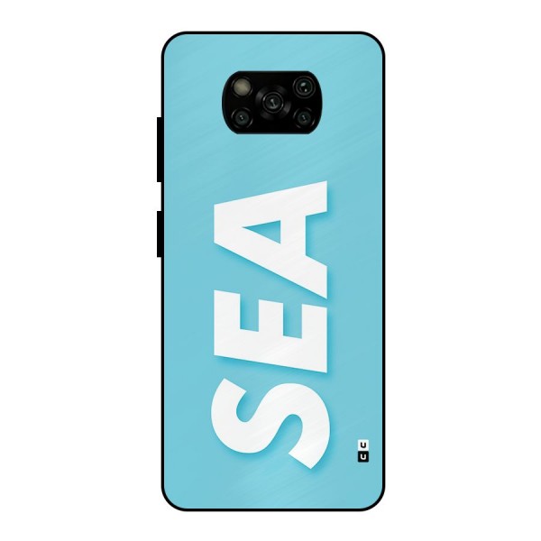 Aqua Sea Metal Back Case for Poco X3