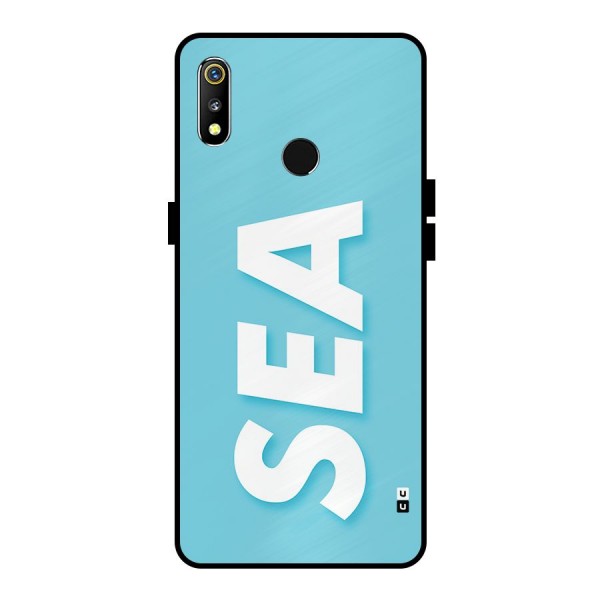 Aqua Sea Metal Back Case for Realme 3