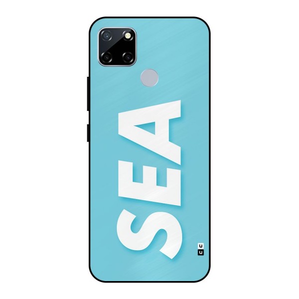 Aqua Sea Metal Back Case for Realme Narzo 30A