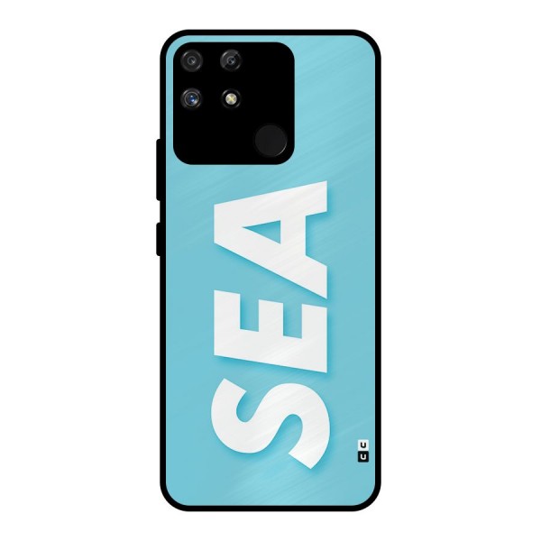 Aqua Sea Metal Back Case for Realme Narzo 50A