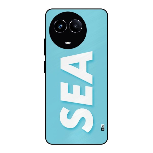 Aqua Sea Metal Back Case for Realme Narzo 60X