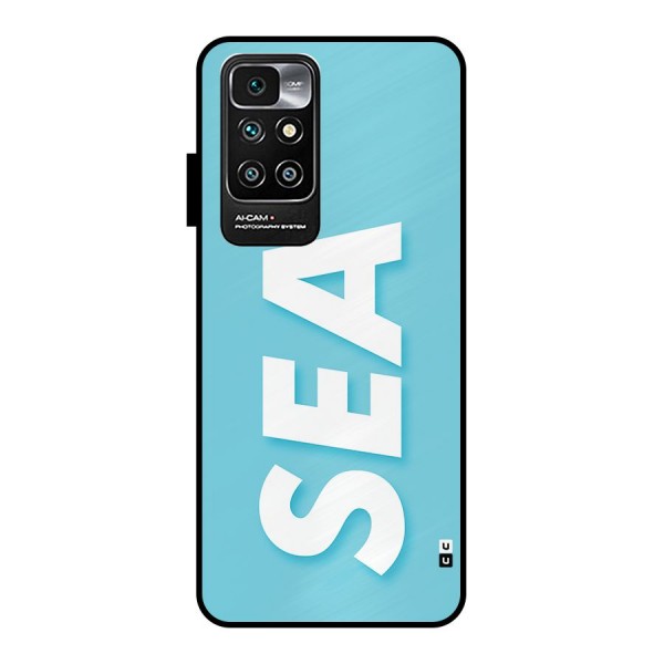 Aqua Sea Metal Back Case for Redmi 10 Prime