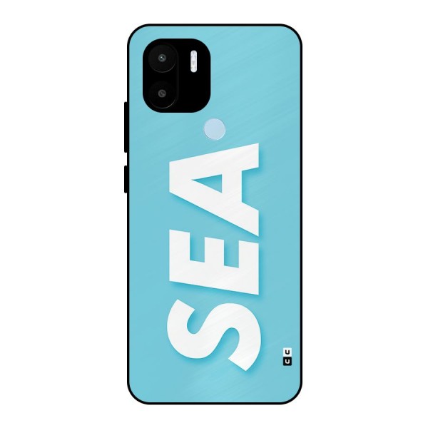 Aqua Sea Metal Back Case for Redmi A1 Plus