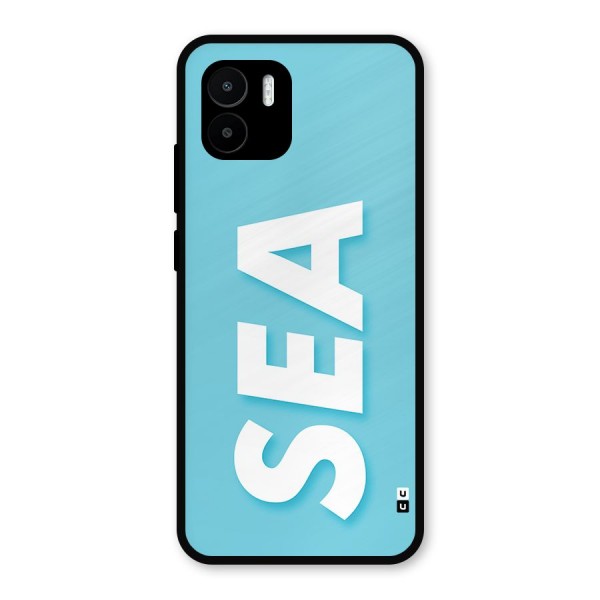 Aqua Sea Metal Back Case for Redmi A2