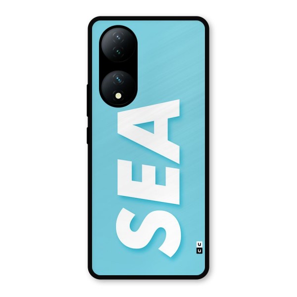 Aqua Sea Metal Back Case for Vivo T2