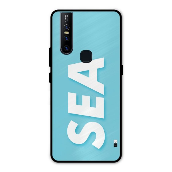 Aqua Sea Metal Back Case for Vivo V15