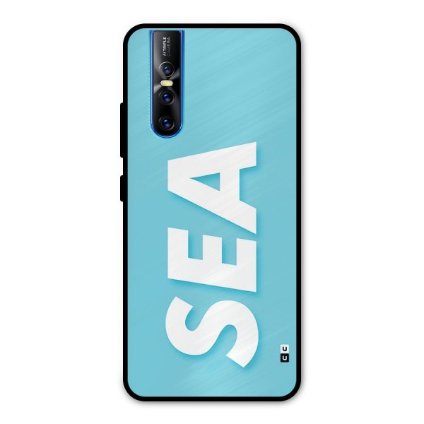 Aqua Sea Metal Back Case for Vivo V15 Pro