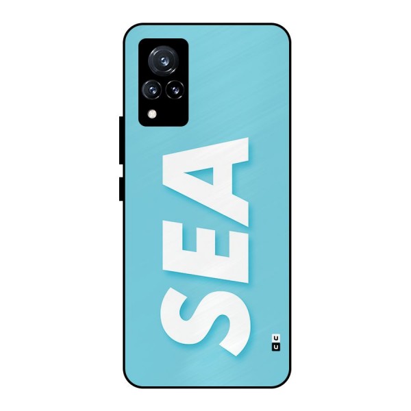 Aqua Sea Metal Back Case for Vivo V21 5G