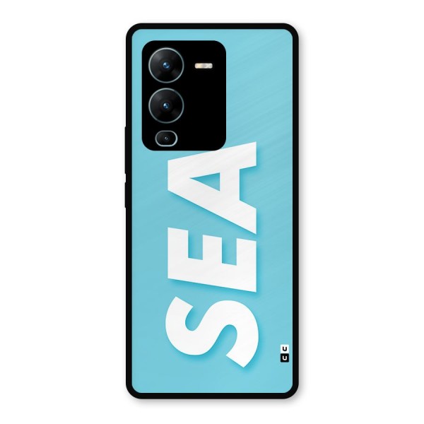 Aqua Sea Metal Back Case for Vivo V25 Pro