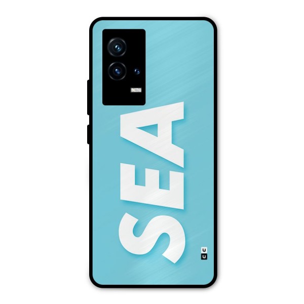 Aqua Sea Metal Back Case for iQOO 9 5G