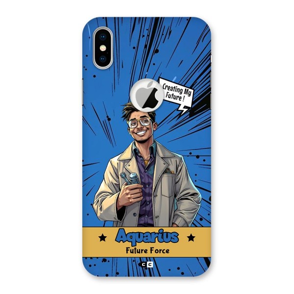 Aquarius Force Back Case for iPhone XS Logo Cut