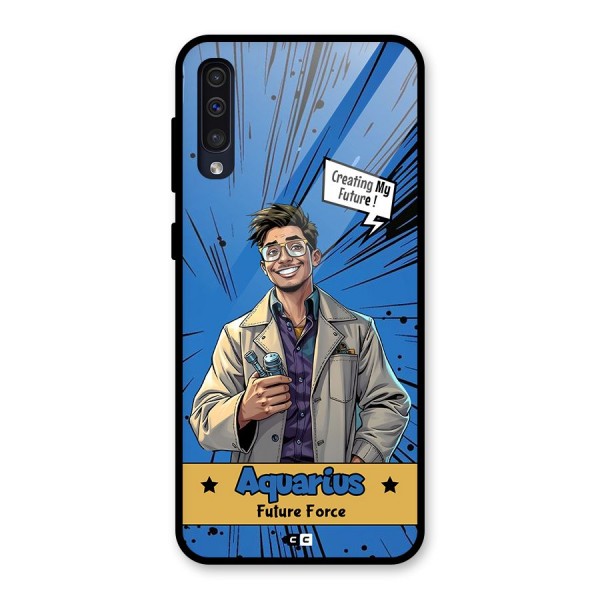 Aquarius Force Glass Back Case for Galaxy A50s