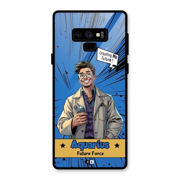 Aquarius Force Glass Back Case for Galaxy Note 9