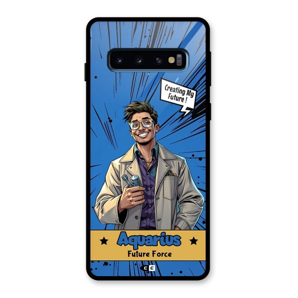 Aquarius Force Glass Back Case for Galaxy S10