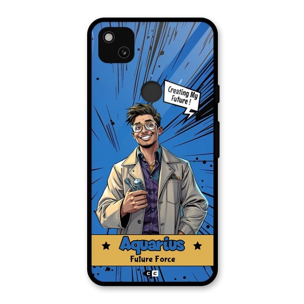 Aquarius Force Glass Back Case for Google Pixel 4a