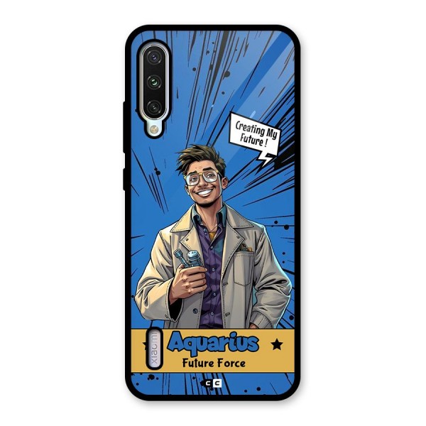 Aquarius Force Glass Back Case for Mi A3