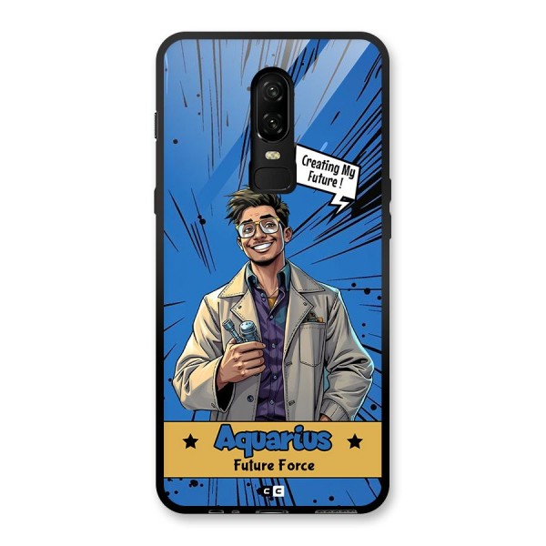 Aquarius Force Glass Back Case for OnePlus 6