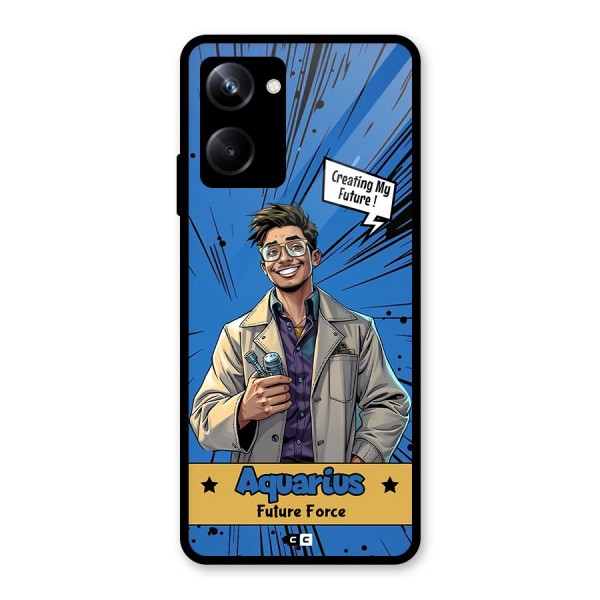 Aquarius Force Glass Back Case for Realme 10 Pro