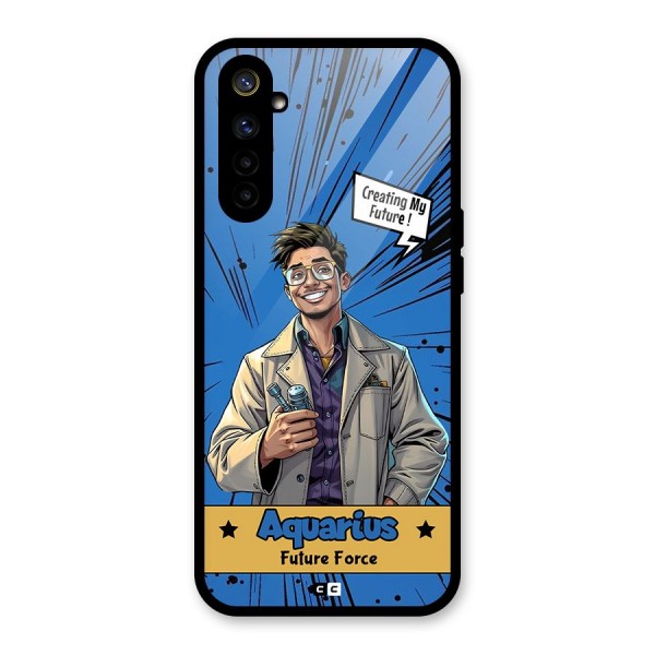 Aquarius Force Glass Back Case for Realme 6