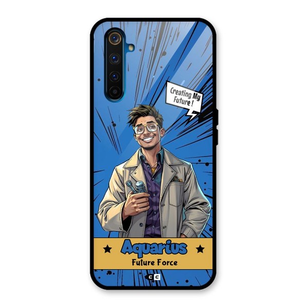 Aquarius Force Glass Back Case for Realme 6 Pro