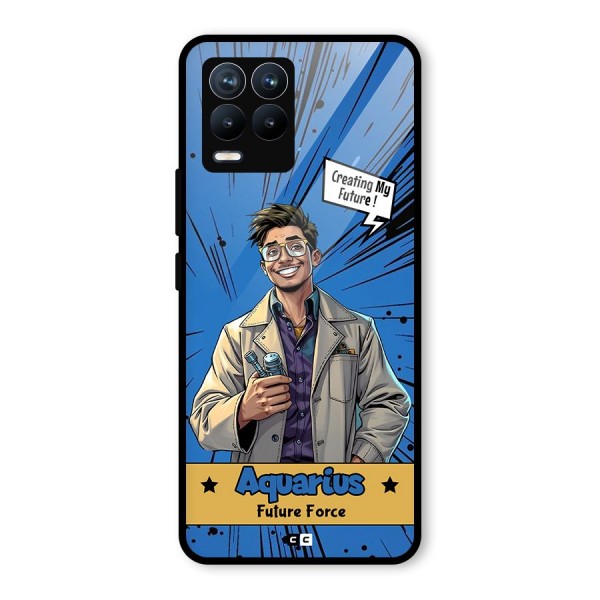 Aquarius Force Glass Back Case for Realme 8 Pro