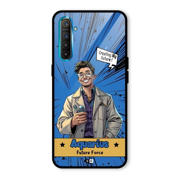 Aquarius Force Glass Back Case for Realme X2