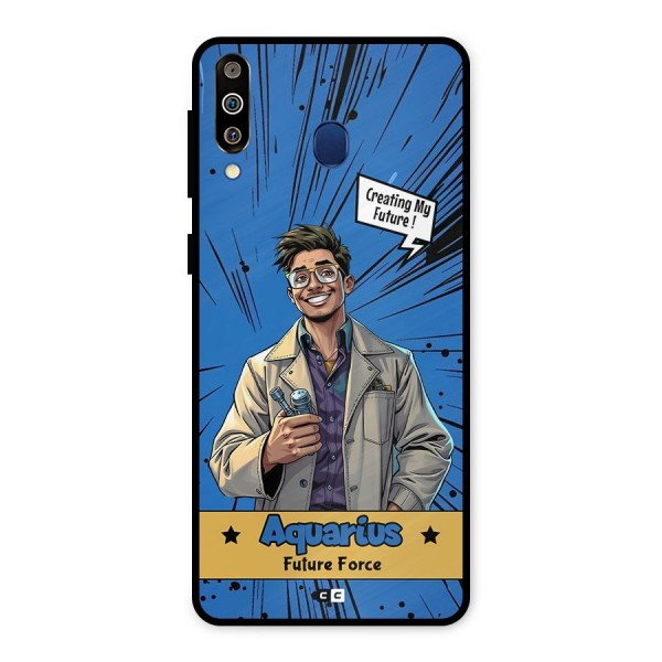 Aquarius Force Metal Back Case for Galaxy M30