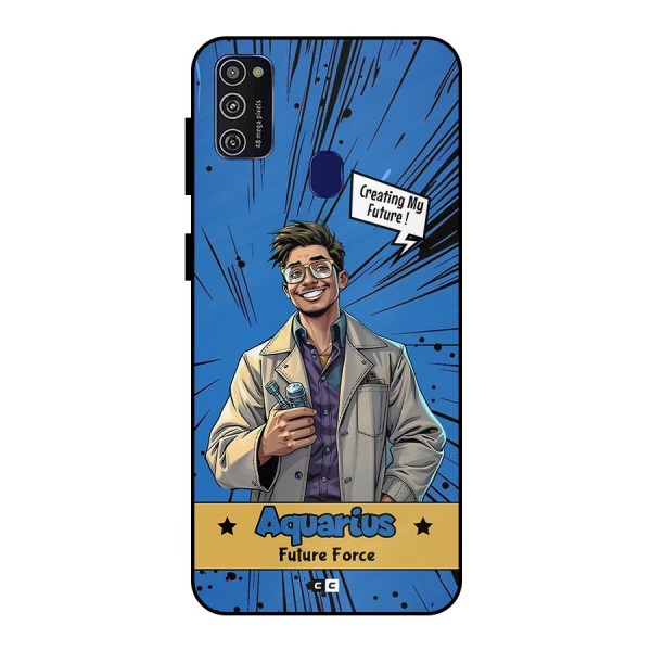 Aquarius Force Metal Back Case for Galaxy M30s