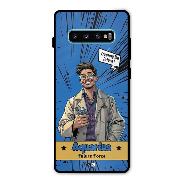 Aquarius Force Metal Back Case for Galaxy S10 Plus