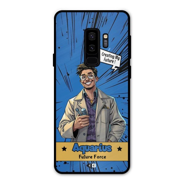 Aquarius Force Metal Back Case for Galaxy S9 Plus