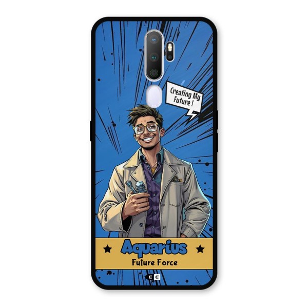 Aquarius Force Metal Back Case for Oppo A9 (2020)