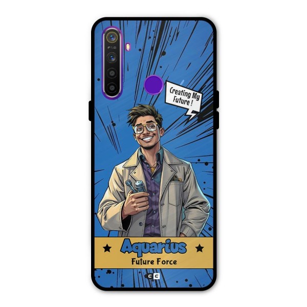 Aquarius Force Metal Back Case for Realme 5