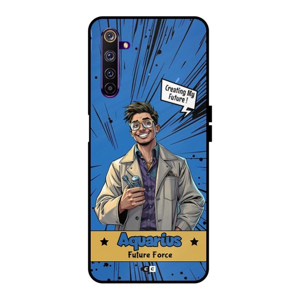 Aquarius Force Metal Back Case for Realme 6 Pro