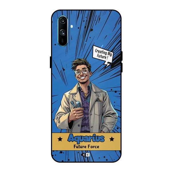 Aquarius Force Metal Back Case for Realme C3