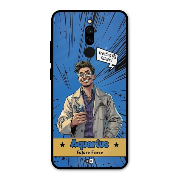 Aquarius Force Metal Back Case for Redmi 8