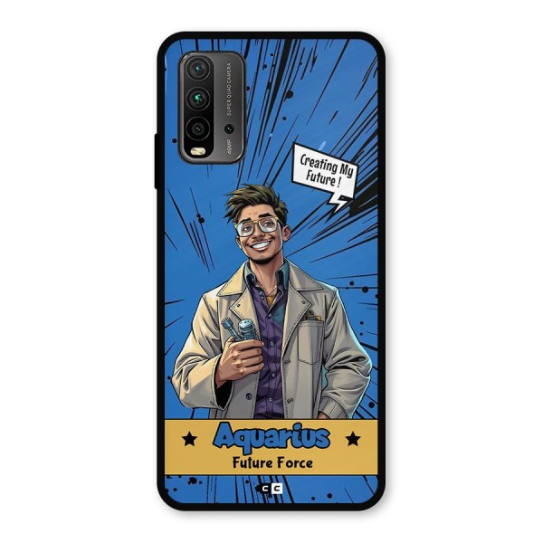 Aquarius Force Metal Back Case for Redmi 9 Power