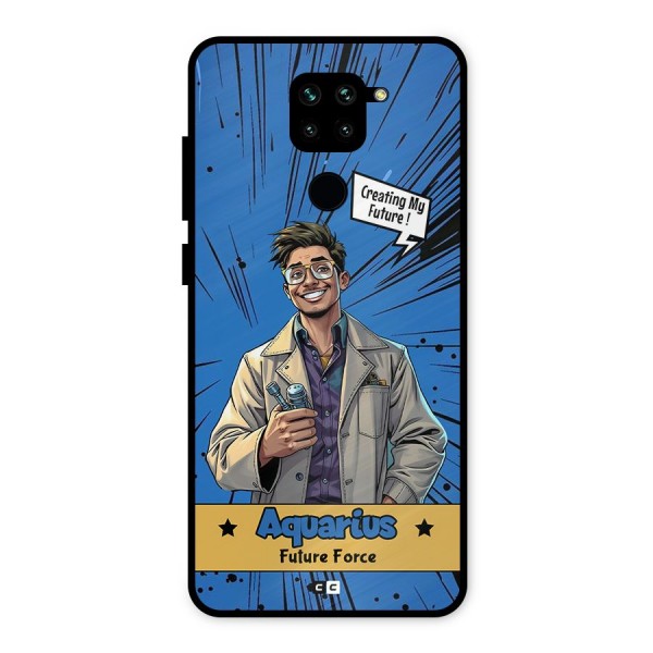 Aquarius Force Metal Back Case for Redmi Note 9